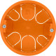 Коробка распаячная с/у d80*40мм, пл.лапки с крышкой, IP20, TDM [SQ1403-1025] красный