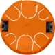 Коробка распаячная с/у d80*40мм, пл.лапки с крышкой, IP20, TDM [SQ1403-1025] красный