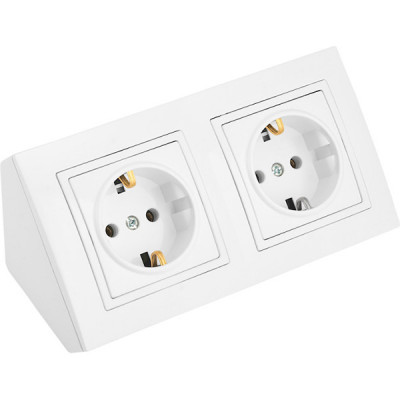 Блок о/у розеток 2х2P угловой, 16А, IP20, Bylectrica 