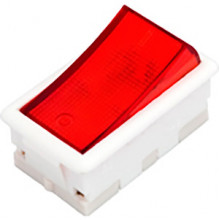 Выключатель клавишный 250V 10А (2с) ON-OFF красный, Bylectrica [ВЭ2 10-006]