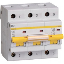 Выключатель автоматический 3п C  32А 10кА, IEK ВА47-100 [MVA40-3-032-C]