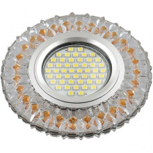 Светильник встраиваемый для ламп GU5.3/MR16, d95/65, с LED подсв., Fametto Luciole [DLS-L138 GU5.3]