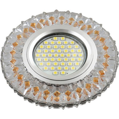 Светильник встраиваемый для ламп GU5.3/MR16, d95/65, с LED подсв., Fametto Luciole [DLS-L138 GU5.3]