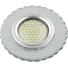 Светильник встраиваемый для ламп GU5.3/MR16, d95/65, с LED подсв., Fametto Luciole [DLS-L140 GU5.3]