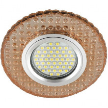 Светильник встраиваемый для ламп GU5.3/MR16, d95/65, с LED подсв., Fametto Luciole [DLS-L143 GU5.3]