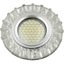 Светильник встраиваемый для ламп GU5.3/MR16, d95/65, с LED подсв., Fametto Luciole [DLS-L148 GU5.3]