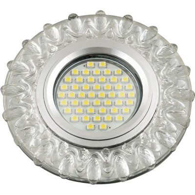 Светильник встраиваемый для ламп GU5.3/MR16, d95/65, с LED подсв., Fametto Luciole [DLS-L148 GU5.3]