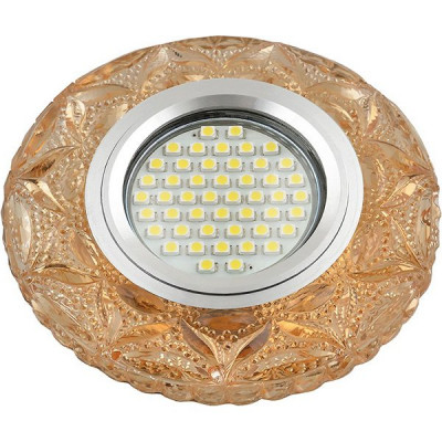 Светильник встраиваемый для ламп GU5.3/MR16, d95/65, с LED подсв., Fametto Luciole [DLS-L149 GU5.3]