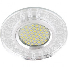 Светильник встраиваемый для ламп GU5.3/MR16, d95/65, с LED подсв., Fametto Luciole [DLS-L154 GU5.3]