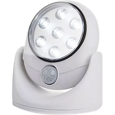 Светильник ночник LED  2W, 120Лм, с д/д, накл., поворотный, IP44, 4АА, Uniel [ULK-N21 SENSOR WHITE]