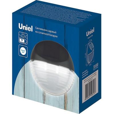 Светильник фасадный на сол/бат 2LED, 1xAA 200mAh, IP44, Uniel [USL-F-151/PТ110]