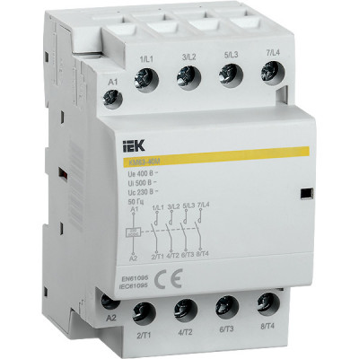 Контактор модульный КМ63-40М 63А 4п 400В AC/DC, IEK [MKK21-63-40]