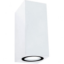 Светильник фасадный 2xGU10, IP65, 80*150*68, GL [GWL-2MR16-GU10-S-IP65 WH] белый