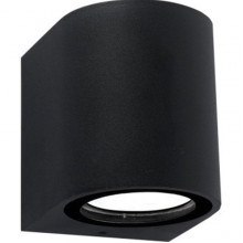 Светильник фасадный 1xGU10, IP65, 80*80*68, GL [GWL-MR16-GU10-R-IP65 BLACK] черный