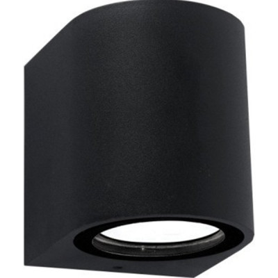 Светильник фасадный 1xGU10, IP65, 80*80*68, GL [GWL-MR16-GU10-R-IP65 BLACK] черный