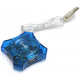 Концентратор USB 2.0 GEMBIRD UHB-C224, 4 порта, прозрачный корпус