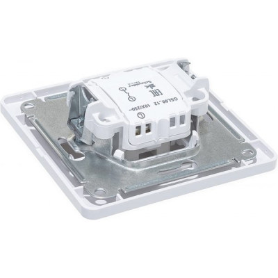 Выключатель с/у 1-кл 10А, IP20, в сборе, Schneider Electric Glossa [GSL000112][15] белый