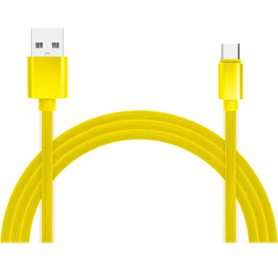 Кабель USB - Type-C, 1.0м, 2А QC3.0, Jet.A [JA-DC34 1m Yellow] TPE, желтый