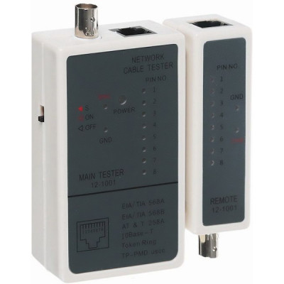 Тестер кабеля REXANT RJ-45 + BNC 5248 [12-1001]