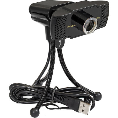 Веб-камера ExeGate BusinessPro C922 HD Tripod, 1.3Mpix, микрофон, штатив Flex, USB2.0