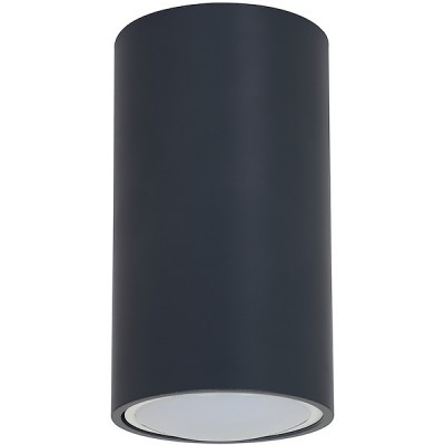 Светильник накладной 1xGU10 MAX50W, IP20, d55*100, ЭРА [OL15 GU10 DG] темно-серый