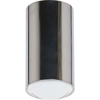 Светильник накладной 1xGU10 MAX50W, IP20, d55*100, ЭРА [OL15 GU10 CH] хром