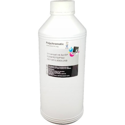 Чернила 1л. Epson L800/L200/R270/P50/XP/R200/C79/C67 Black Polychromatic
