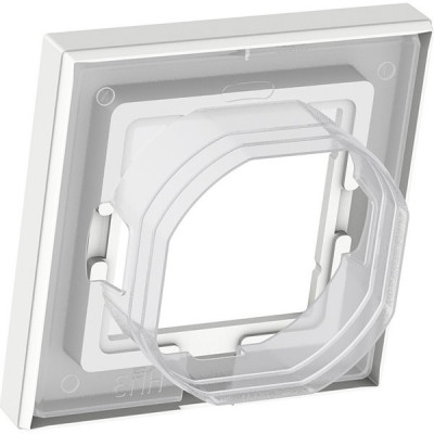 Рамка 1п, IP44, Schneider Electric ATLASDESIGN AQUA [ATN440101] белый, НЕСОВМЕСТИМО С IP20!