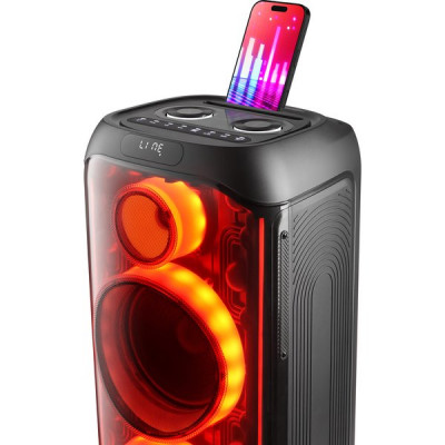 Колонка DEFENDER Boomer 130, 120W, портативная, BT/FM/TF/USB/MIC/Light [65133]