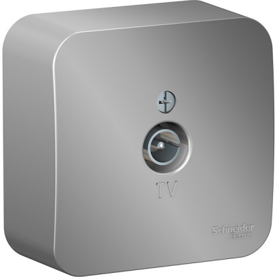 Розетка о/у TV, 1DB, оконечный, изол.пл., Schneider Electric Blanca [BLNTA000013] алюминий