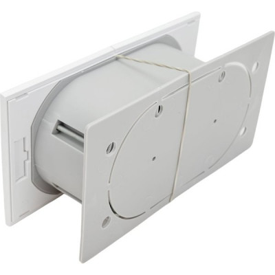 Розетка с/у 2x2P+Е 16A, IP20, со штор. сдвиж.крышки, Schneider Electric ATLASDESIGN [ATN000128] белы