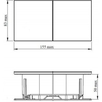 Розетка с/у 2x2P+Е 16A, IP20, со штор. сдвиж.крышки, Schneider Electric ATLASDESIGN [ATN000128] белы