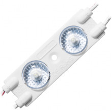 Модуль LED 2xSMD2835 линза 170°, 12В, 1W, 90Лм, 7000-8000К, 55.3*17.7*7.7мм, через 210мм, ELF VIVO+