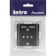 Розетка с/у 2P+E 16А, IP20, со шторками +2xUSB, Intro Accent [6-410-05] антрацит