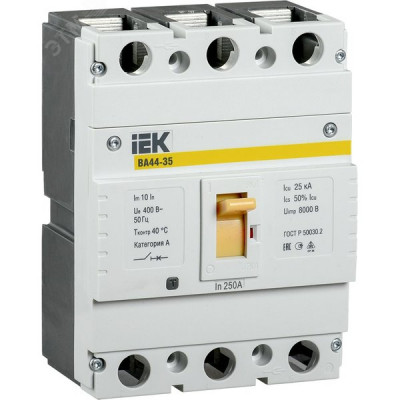 Выключатель автоматический 3п 200А 25кА, IEK ВА44-35 [SVA4410-3-0200]