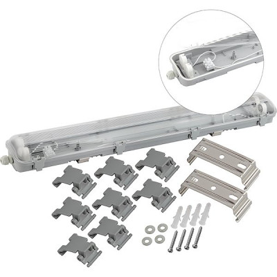Светильник линейный для ламп 2xT8-LED  600мм, поликарбон., IP65, 655*103*65, ЭРА [SPP-101-0-002-060]