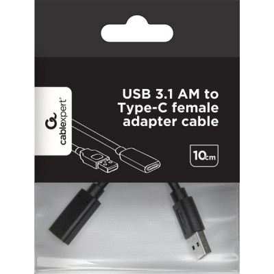 Переходник USB Type-C - USB3.0(M), пакет, Cablexpert [A-USB3-AMCF-01]