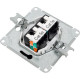 Розетка с/у компьютерная 2xRJ45, IP20, Schneider Electric Glossa [GSL000785KK] антрацит