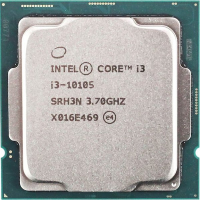 Процессор Intel Core i3 10105, S1200, 3700Mhz, 6Mb L3, 65W, OEM