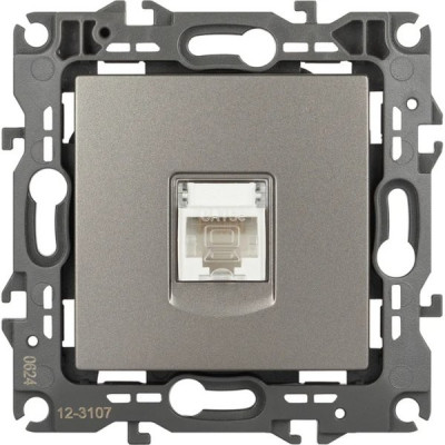 Розетка с/у компьютерная RJ45, ЭРА12 [12-3107-16][10] титан