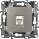 Розетка с/у компьютерная RJ45, ЭРА12 [12-3107-16][10] титан
