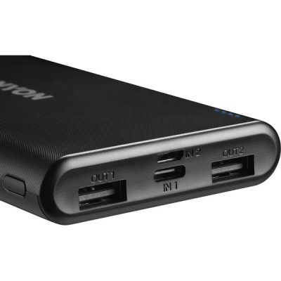 Внешняя батарея CANYON CNE-CPB1006B, батарея 10000 мАч, черная, 2xUSB 