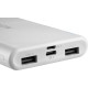 Внешняя батарея CANYON CNE-CPB1006W, батарея 10000 мАч, белая, 2xUSB 