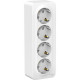 Розетка о/у 4x2P+E 16А, со шторками, изол.пл., Schneider Electric Blanca [BLNRA011411][4] белый
