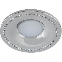 Светильник встраиваемый для ламп GU5.3/MR16, d98/70, с LED подсв., Fametto Vernissage [DLS-V103] хро