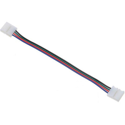 Коннектор для ленты 10мм RGB, 4pin 2-сторонний с проводом 15см, GL [GSC10-RGB-SCS-IP20]