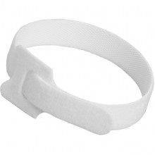 Хомут-липучка 11*125мм, на основе ленты Velcro, 12шт, SL белый