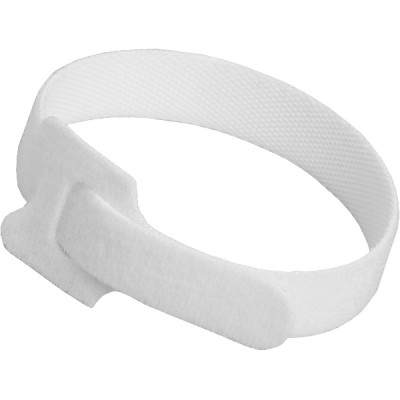 Хомут-липучка 11*145мм, на основе ленты Velcro, 12шт, SL белый