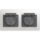Розетка с/у 2x2P+E 16А, IP44, с крышкой/шторками, Schneider Electric Glossa [GSL000147] белый