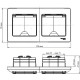 Розетка с/у 2x2P+E 16А, IP44, с крышкой/шторками, Schneider Electric Glossa [GSL000747] антрацит